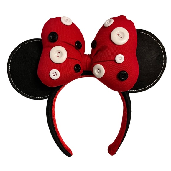 Mini Mouse Walt Disney World Ears with Buttons - Picture 1 of 1